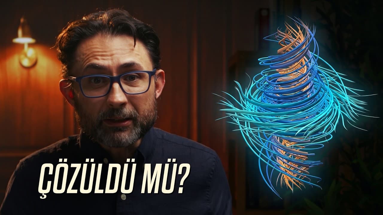 Barış Özcan'ın bir bilim ve teknoloji videosundaki anlatım karesi