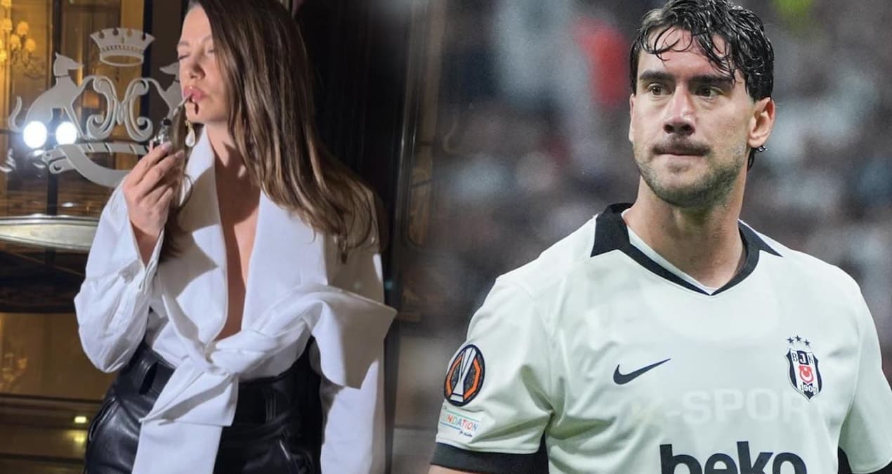 Serenay Sarıkaya ve Dusan Vlahoviç'i konu alan magazin haberi görseli
