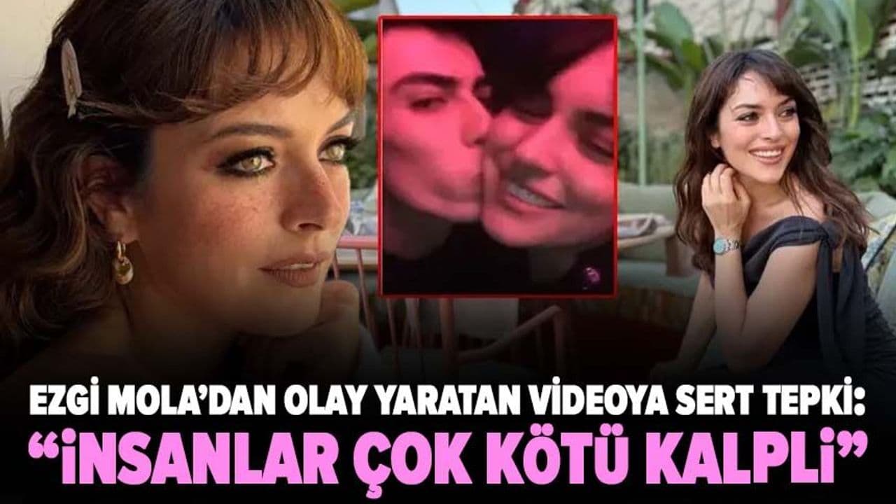 Ezgi Mola'nın eski videosu ve açıklamasını bir araya getiren haber görseli