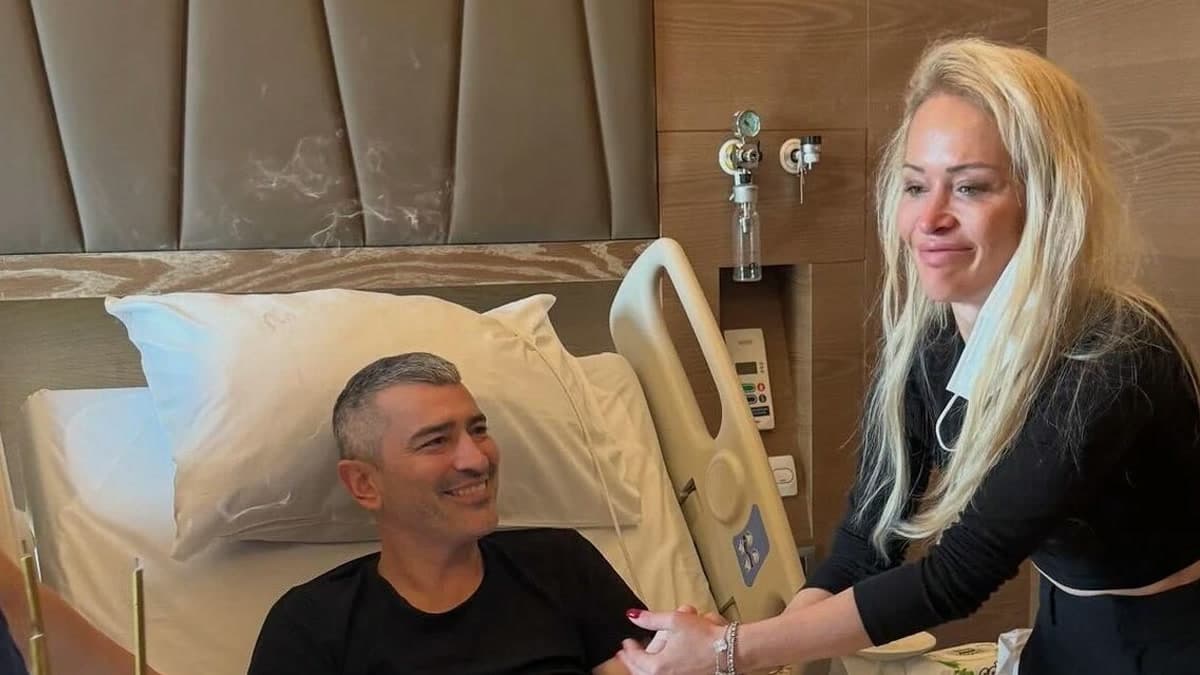Meriç Keskin ile ağabeyi İnanç Keskin’in hastane günlerinden bir aile karesi