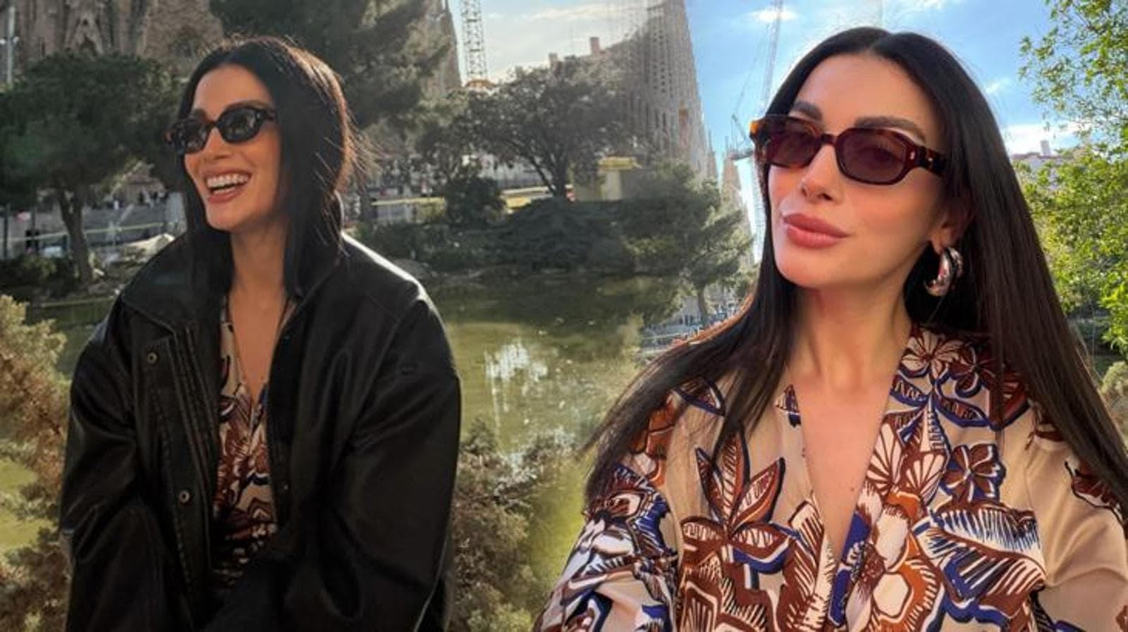 Özge Yağız'ın Barcelona tatilinden paylaştığı sosyal medya karesi