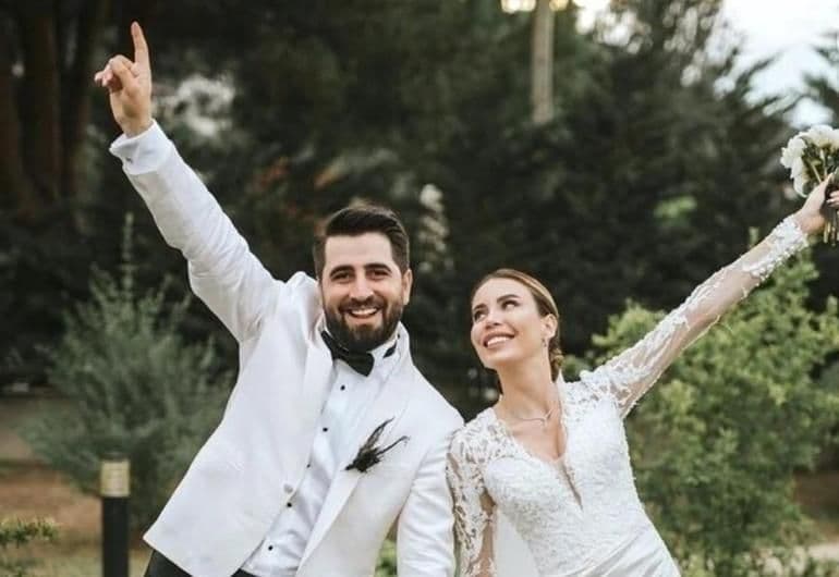 Bilal Hancı ve Esin Çepni'nin düğün karesi