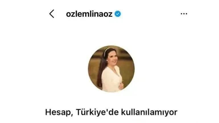 Hesabın Türkiye'de kullanılamadığını gösteren ekran görüntüsü