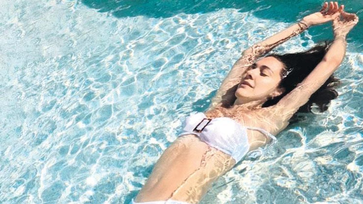 Bergüzar Korel'in tatil döneminden bir karesi